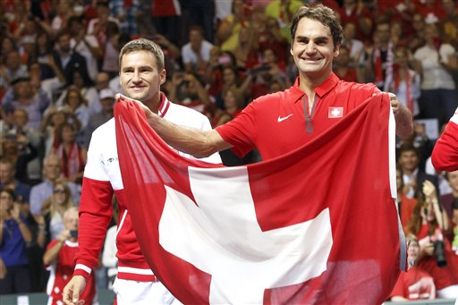Federer Tennis drapeau Suisse